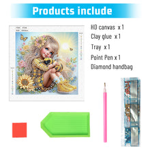 Load image into Gallery viewer, Cute Child 30*30CM(Canvas) Partial Special Shaped Drill Diamond Painting
