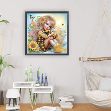 Load image into Gallery viewer, Cute Child 30*30CM(Canvas) Partial Special Shaped Drill Diamond Painting
