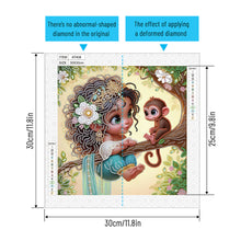 Load image into Gallery viewer, Cute Child 30*30CM(Canvas) Partial Special Shaped Drill Diamond Painting
