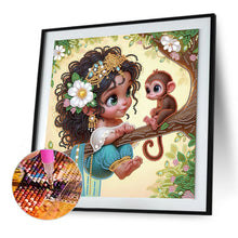 Load image into Gallery viewer, Cute Child 30*30CM(Canvas) Partial Special Shaped Drill Diamond Painting
