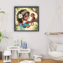 Load image into Gallery viewer, Cute Child 30*30CM(Canvas) Partial Special Shaped Drill Diamond Painting
