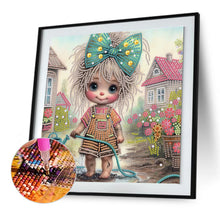 Load image into Gallery viewer, Cute Child 30*30CM(Canvas) Partial Special Shaped Drill Diamond Painting
