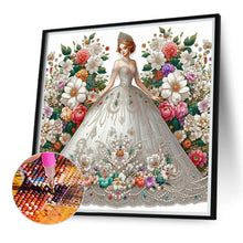 Load image into Gallery viewer, Beautiful Girl In A Wedding Dress 40*40CM(Canvas) Full Round Drill Diamond Painting
