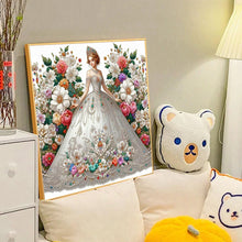 Load image into Gallery viewer, Beautiful Girl In A Wedding Dress 40*40CM(Canvas) Full Round Drill Diamond Painting

