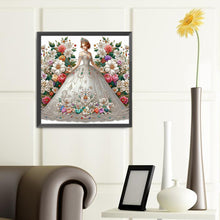 Load image into Gallery viewer, Beautiful Girl In A Wedding Dress 40*40CM(Canvas) Full Round Drill Diamond Painting
