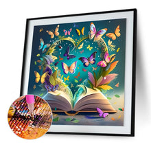 Load image into Gallery viewer, Butterfly Book 30*30CM(Canvas) Full Round Drill Diamond Painting
