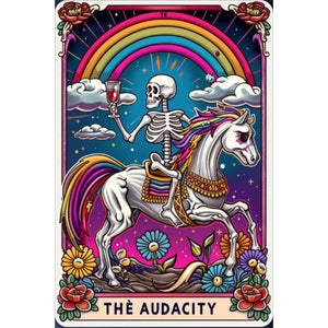 Skeleton On A Horse 40*60CM(Picture) Full Round Drill Diamond Painting