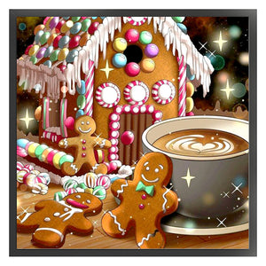 Yishu - Cookie House - 50*50CM 11CT 3 Stamped Cross Stitch