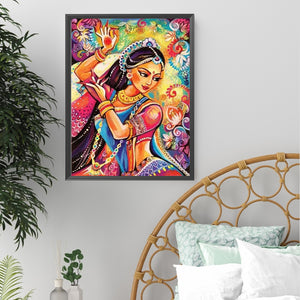 Exotic Woman 30*40CM(Picture) Full Square Drill Diamond Painting