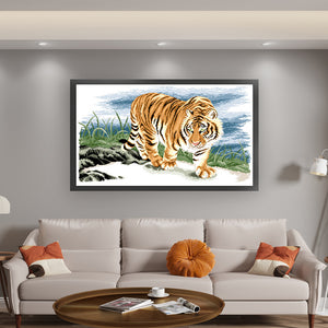 King Of Beasts - 78*48CM 9CT Bead embroidery