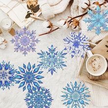 Load image into Gallery viewer, 8pcs DIY Snowflake Diamond Painting Coasters Kits for Adults Beginner Gifts
