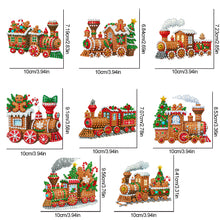 Load image into Gallery viewer, 8Pcs Acrylic Special Shaped Christmas Theme Diamond Painting Hanging Decorations
