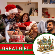 Load image into Gallery viewer, Christmas Acrylic 2D Flat Print Train Station DIY Desktop Diamond Art Kits for Adults
