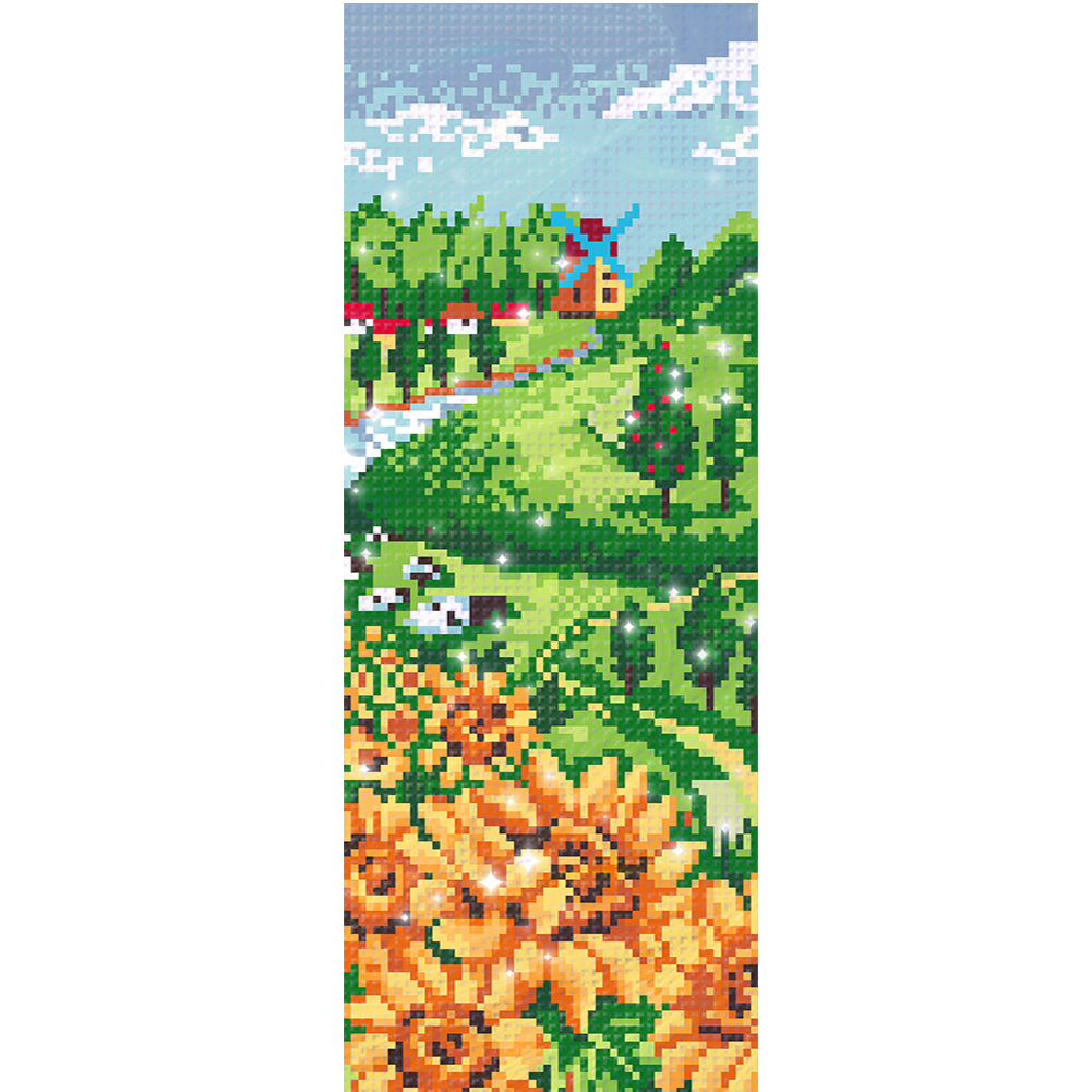 Summer Blessing - Partial  9CT Stamped Cross Stitch - Bead Embroidery 16x40CM/6.30x15.75in
