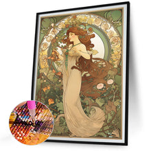 Load image into Gallery viewer, Plants And Girl 30*40CM(Canvas) Full Round Drill Diamond Painting
