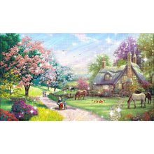 Load image into Gallery viewer, Spring Blossoms - 86*48CM 9CT Bead embroidery
