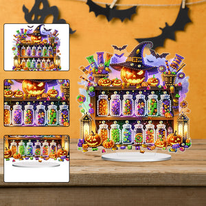 Acrylic Halloween Witch Reagent Table Top Diamond Painting Ornament Kits