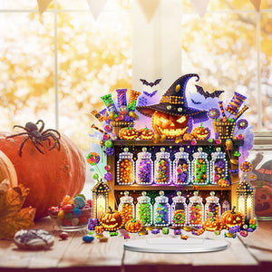 Acrylic Halloween Witch Reagent Table Top Diamond Painting Ornament Kits