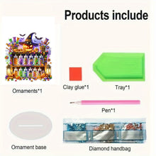 Load image into Gallery viewer, Acrylic Halloween Witch Reagent Table Top Diamond Painting Ornament Kits
