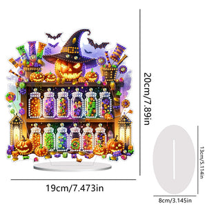 Acrylic Halloween Witch Reagent Table Top Diamond Painting Ornament Kits