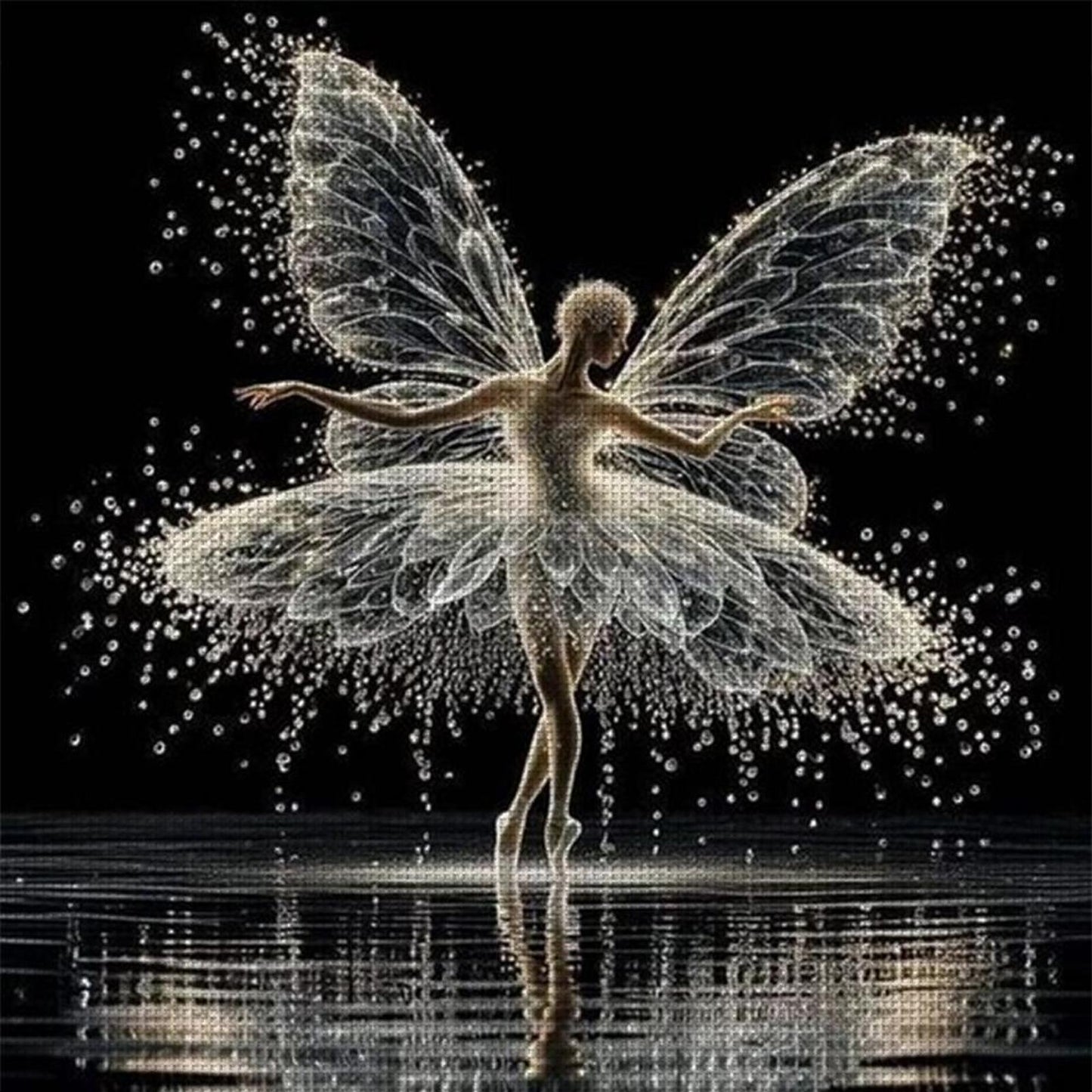 Ballet Girl - Full 11CT Counted Cross Stitch 45x45CM - Huacan