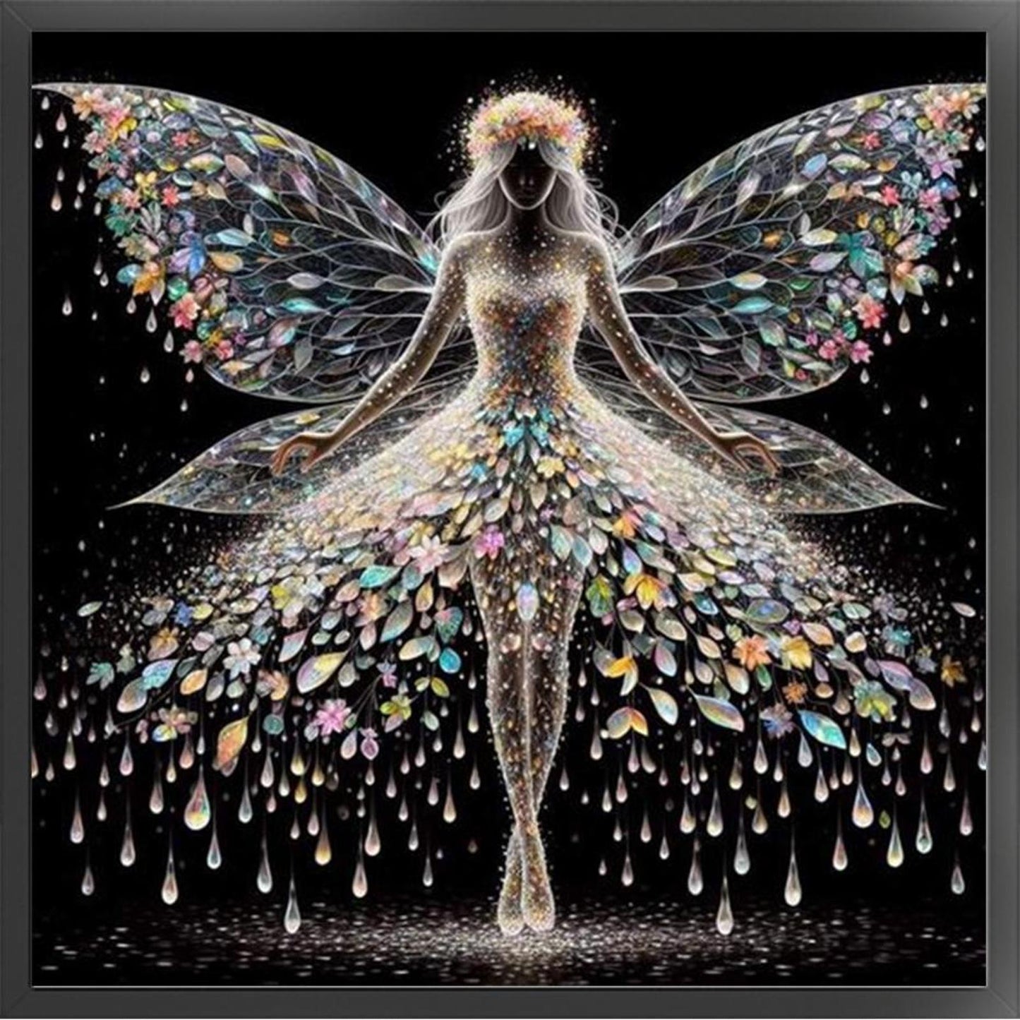 Butterfly Fairy - Full 11CT Counted Cross Stitch 45x45CM - Huacan