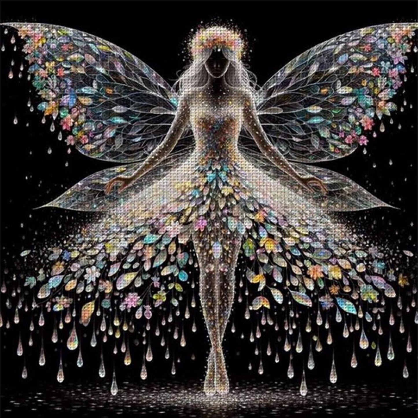 Butterfly Fairy - Full 11CT Counted Cross Stitch 45x45CM - Huacan