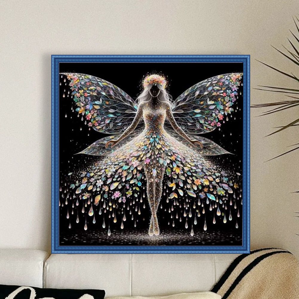 Butterfly Fairy - Full 11CT Counted Cross Stitch 45x45CM - Huacan