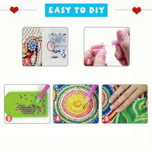 Load image into Gallery viewer, 3 Tier Acrylic Snowman 5D DIY Diamond Painting Square Serving Tray for Table
