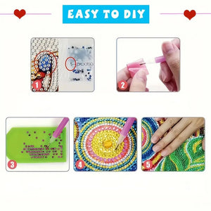 3 Tier Acrylic Snowman 5D DIY Diamond Painting Square Serving Tray for Table