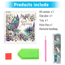 Load image into Gallery viewer, Good Morning, Good Night, Dreamy Butterflies 40*40CM(Canvas) Partial Special Shaped Drill Diamond Painting
