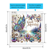 Load image into Gallery viewer, Good Morning, Good Night, Dreamy Butterflies 40*40CM(Canvas) Partial Special Shaped Drill Diamond Painting
