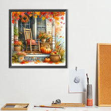 Load image into Gallery viewer, Autumn Doorway Chair 40*40CM(Canvas) Full Round Drill Diamond Painting
