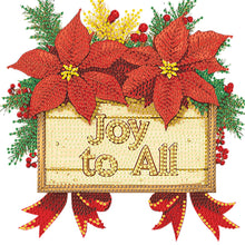 Load image into Gallery viewer, Acrylic Christmas Diamond Art Painting Hanging Ornament Kit (Joy to All)
