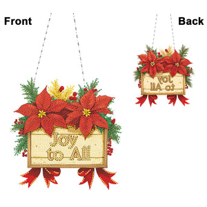 Acrylic Christmas Diamond Art Painting Hanging Ornament Kit (Joy to All)