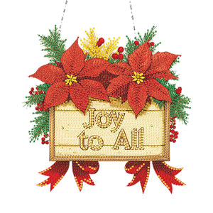 Acrylic Christmas Diamond Art Painting Hanging Ornament Kit (Joy to All)
