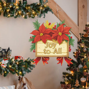 Acrylic Christmas Diamond Art Painting Hanging Ornament Kit (Joy to All)
