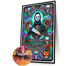 Load image into Gallery viewer, Halloween Horror Tarot Deck 40*60CM(Canvas) Full Round Drill Diamond Painting
