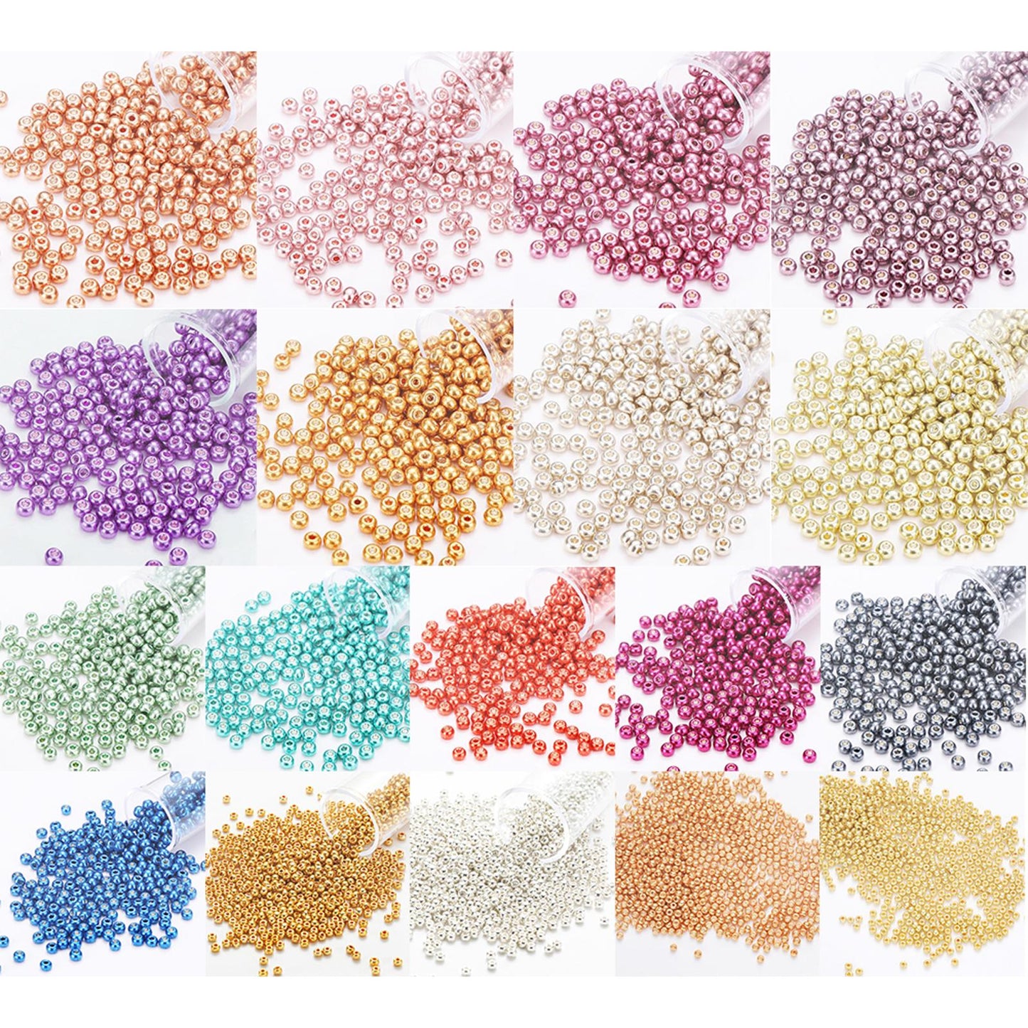 Cross Stitch Beads Cross Stitch Glass Beads Beaded Embroidery Kit for Art Crafts