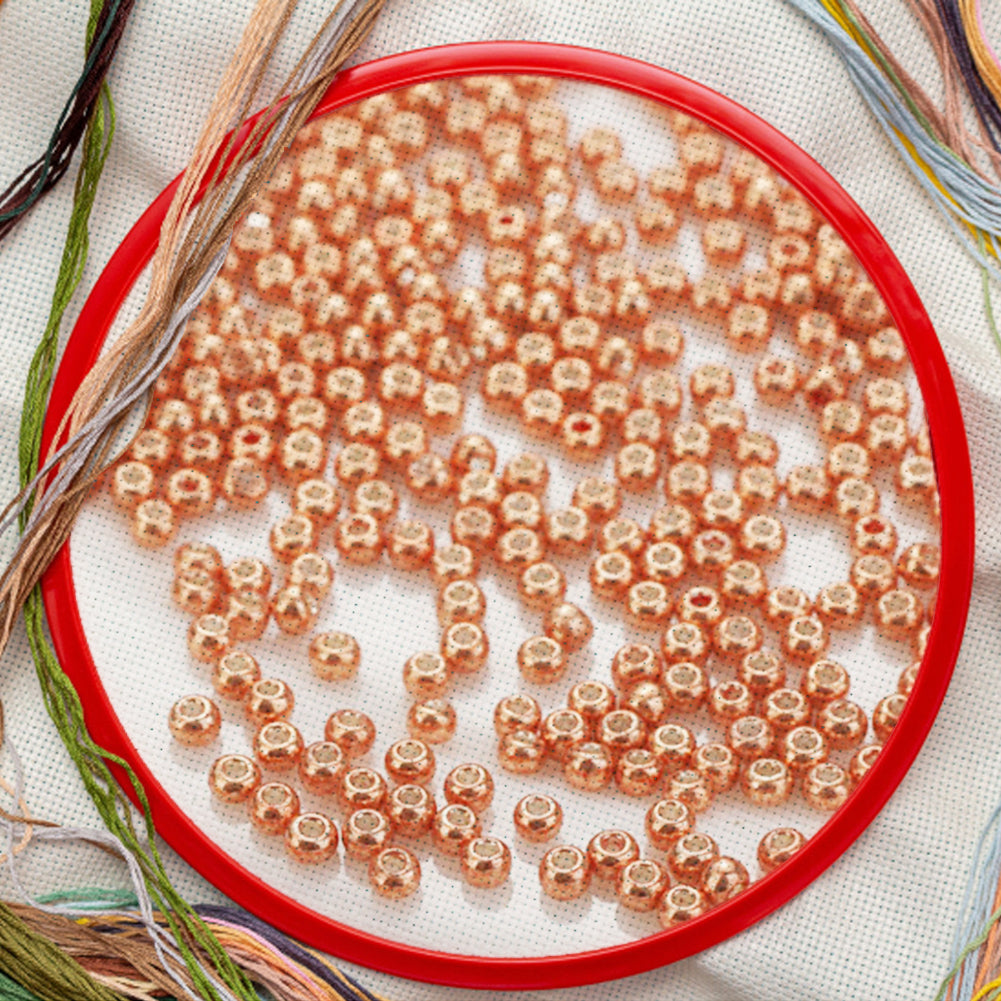 Cross Stitch Beads Needlework Mini Glass Beads for  Adults Beginners (2.0MM)