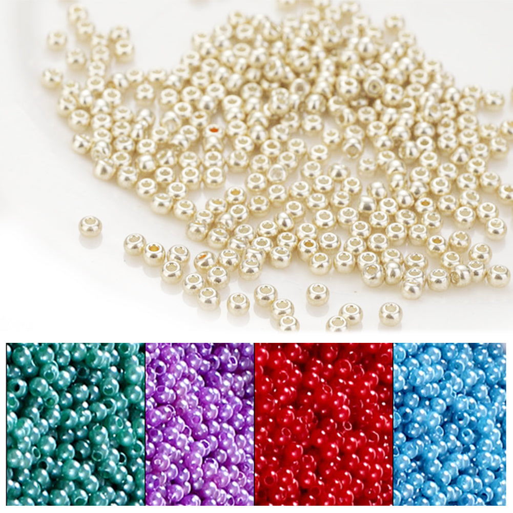 Cross Stitch Beads Needlework Mini Glass Beads for  Adults Beginners (2.0MM)