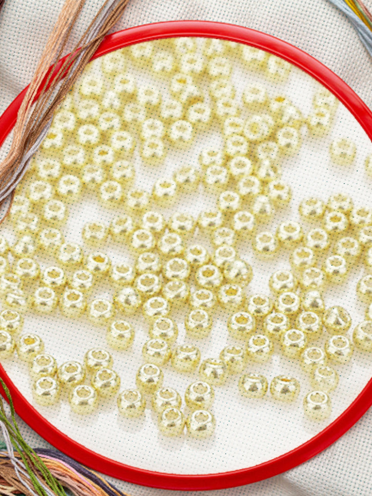 Cross Stitch Beads Needlework Mini Glass Beads for  Adults Beginners (2.0MM)