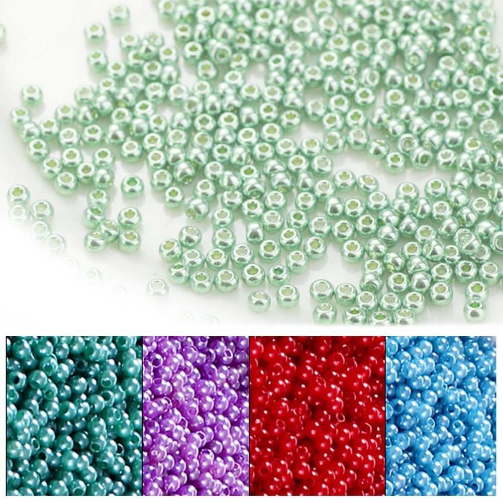 Cross Stitch Beads Needlework Mini Glass Beads for  Adults Beginners (2.0MM)