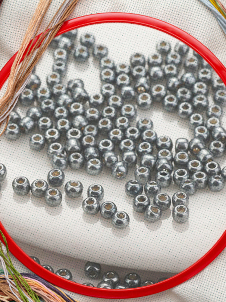 Cross Stitch Beads Needlework Mini Glass Beads for  Adults Beginners (2.0MM)