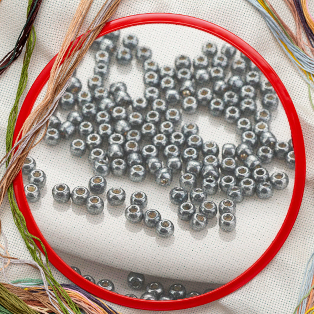 Cross Stitch Beads Needlework Mini Glass Beads for  Adults Beginners (2.0MM)