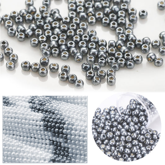Cross Stitch Beads Needlework Mini Glass Beads for  Adults Beginners (2.0MM)
