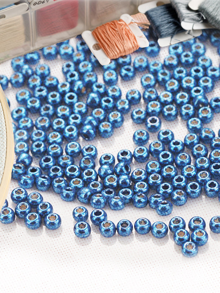 Cross Stitch Beads Needlework Mini Glass Beads for  Adults Beginners (2.0MM)