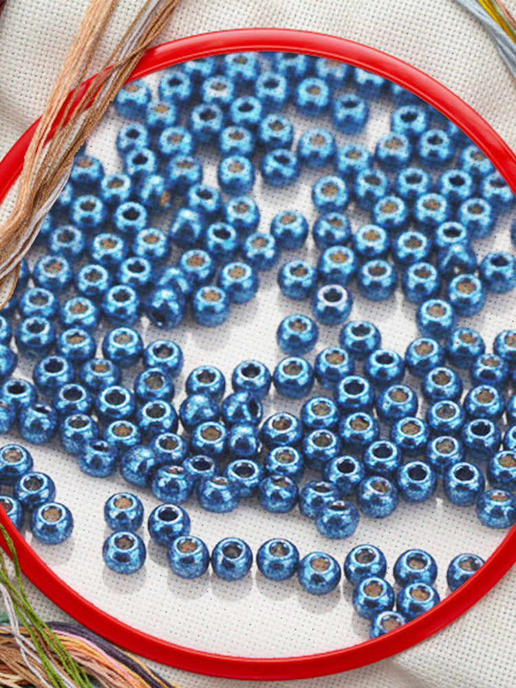 Cross Stitch Beads Needlework Mini Glass Beads for  Adults Beginners (2.0MM)