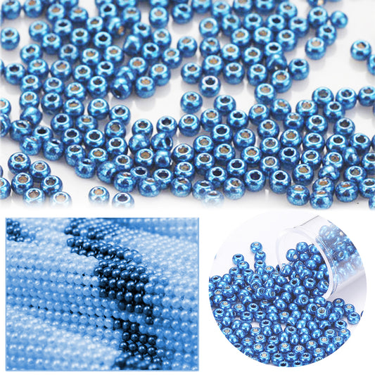 Cross Stitch Beads Needlework Mini Glass Beads for  Adults Beginners (2.0MM)