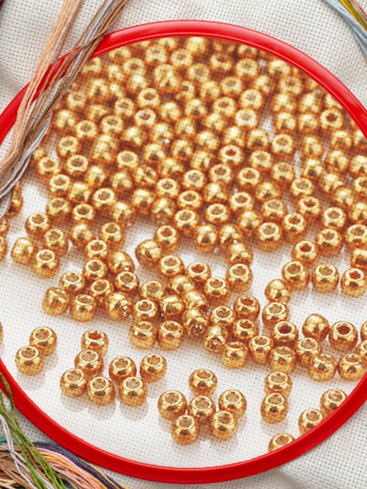 Cross Stitch Beads Needlework Mini Glass Beads for  Adults Beginners (2.0MM)